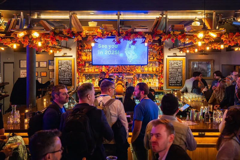 Networking event after SDSC